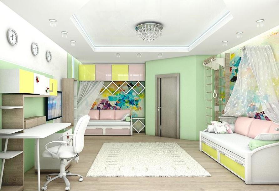 Обложка проекта: Детская для двойняшек