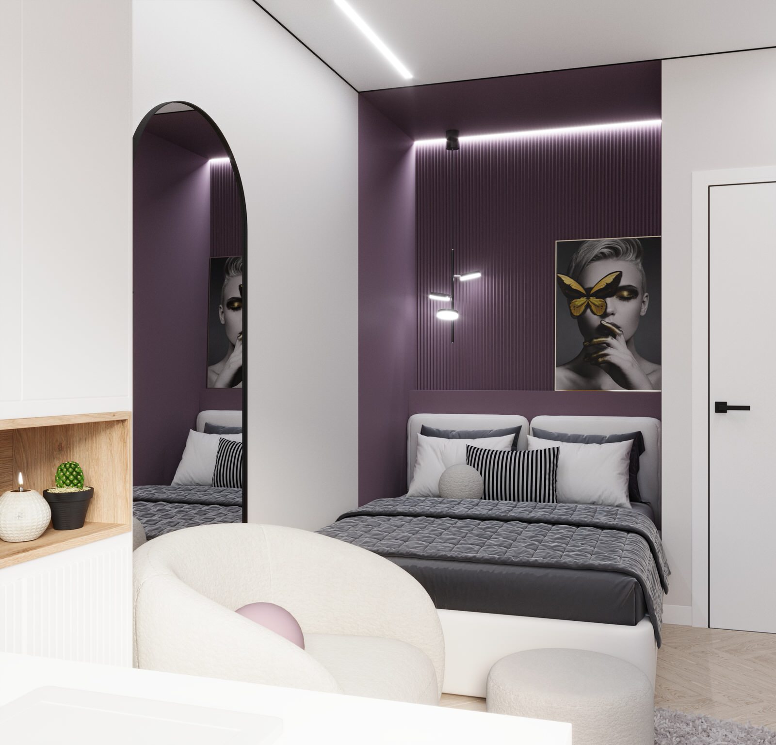 Обложка проекта: Квартира 43 кв.м. на Коломяжском проспекте. 2024 г.