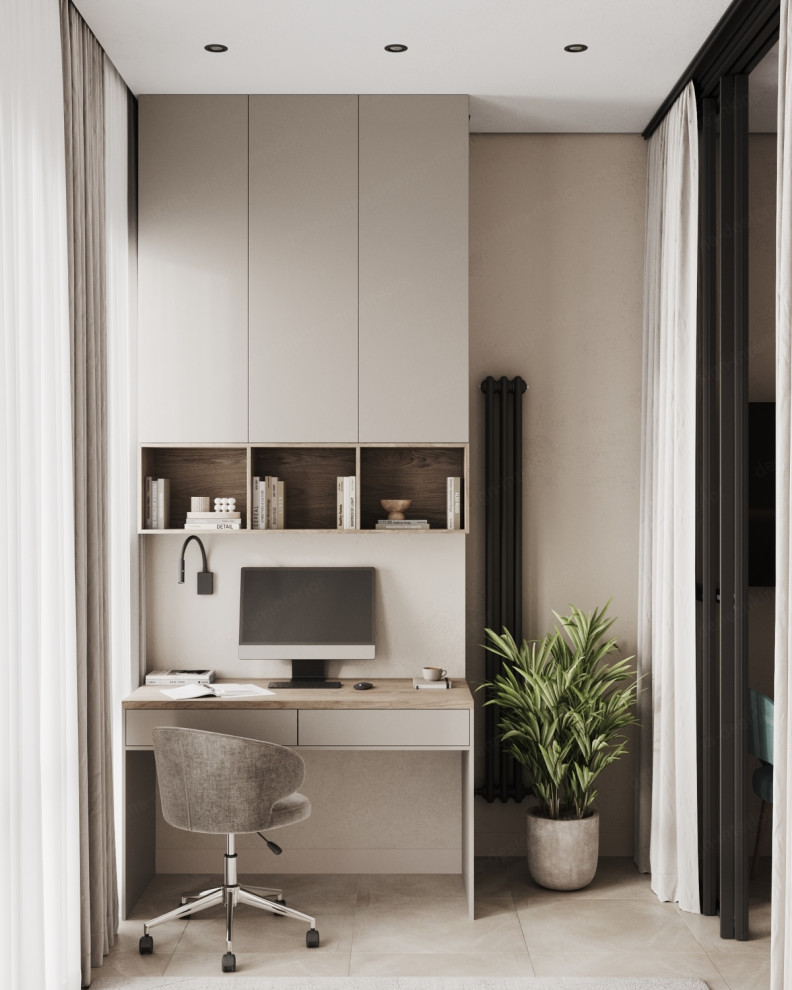 Дизайн проект 1 комнатной квартиры - ЖК Прокшино