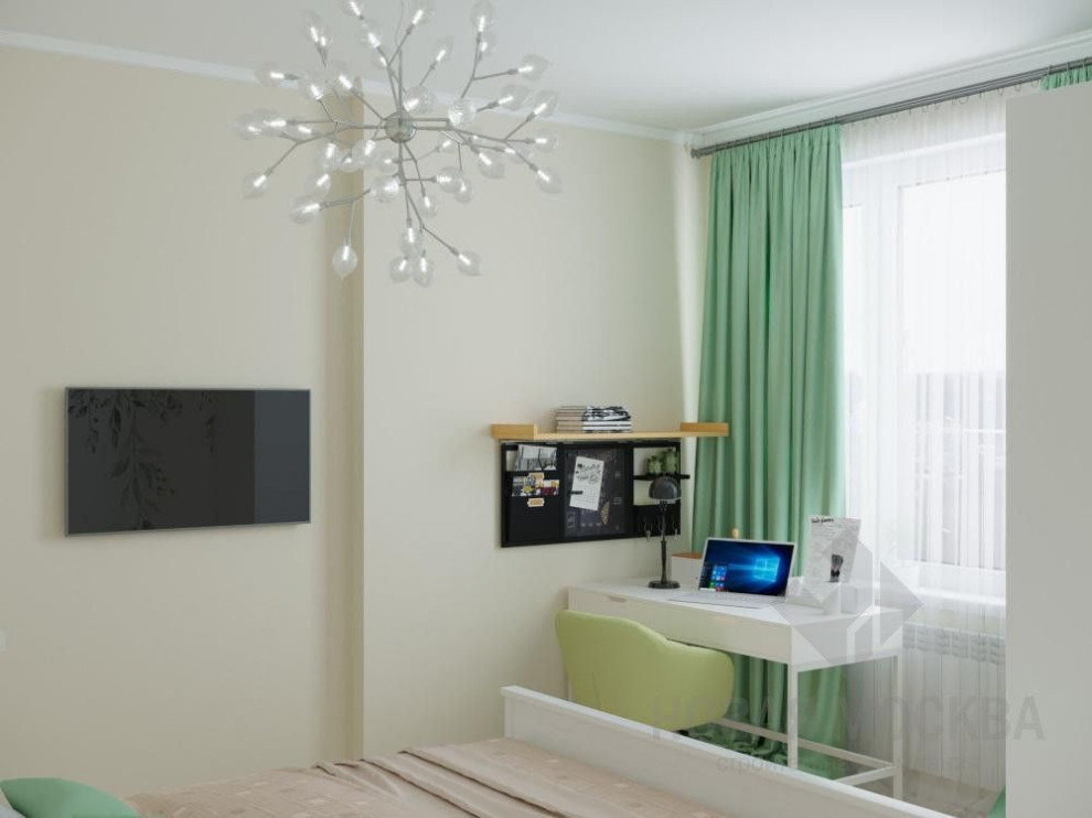 Дизайн-проект квартиры 44 кв.м. в ЖК «Новая Звезда»