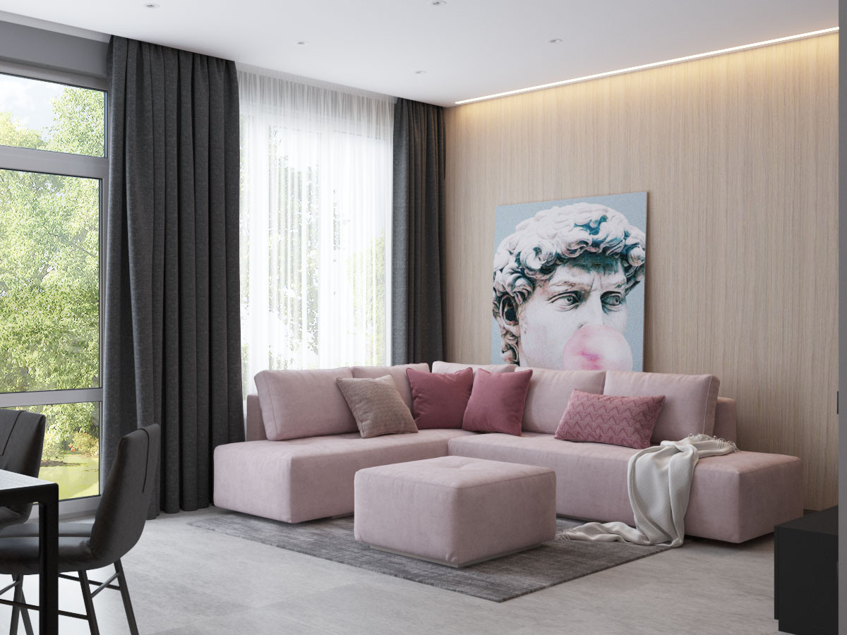 Аскетичный каркасный дом