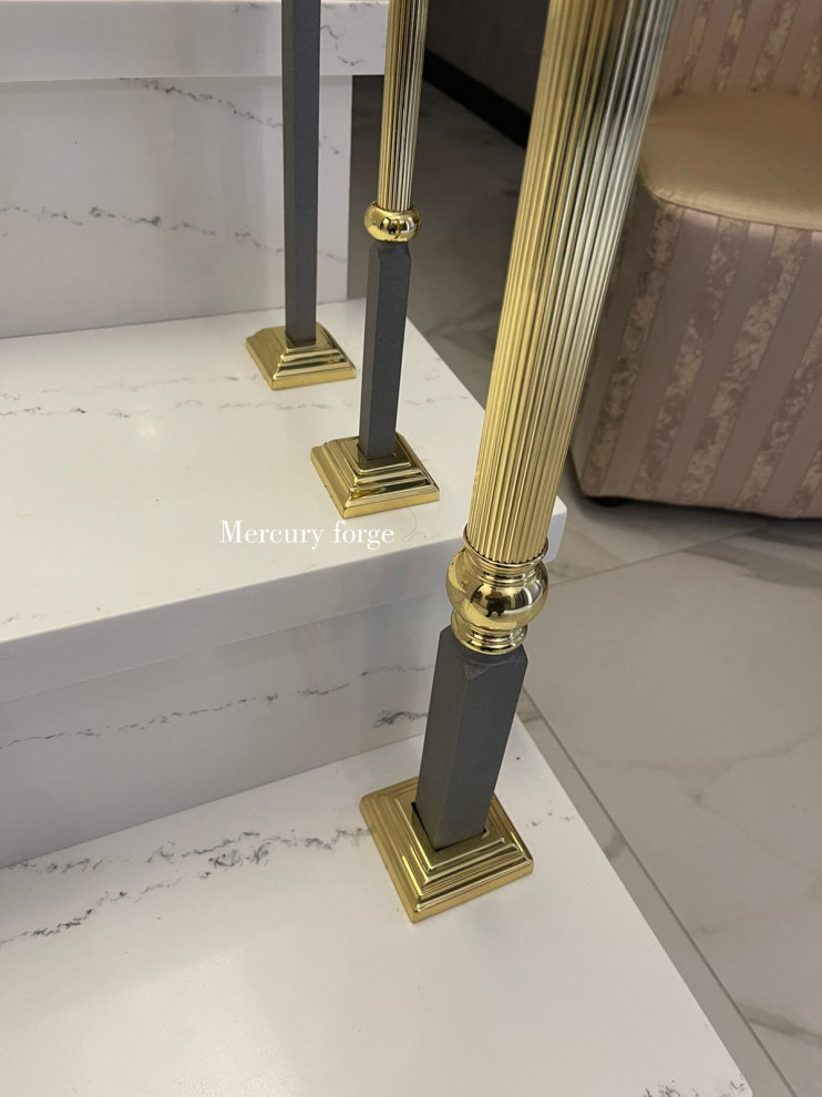 Лестница, латунное ограждение, Grande forge(Франция), коллекция "Графиня"