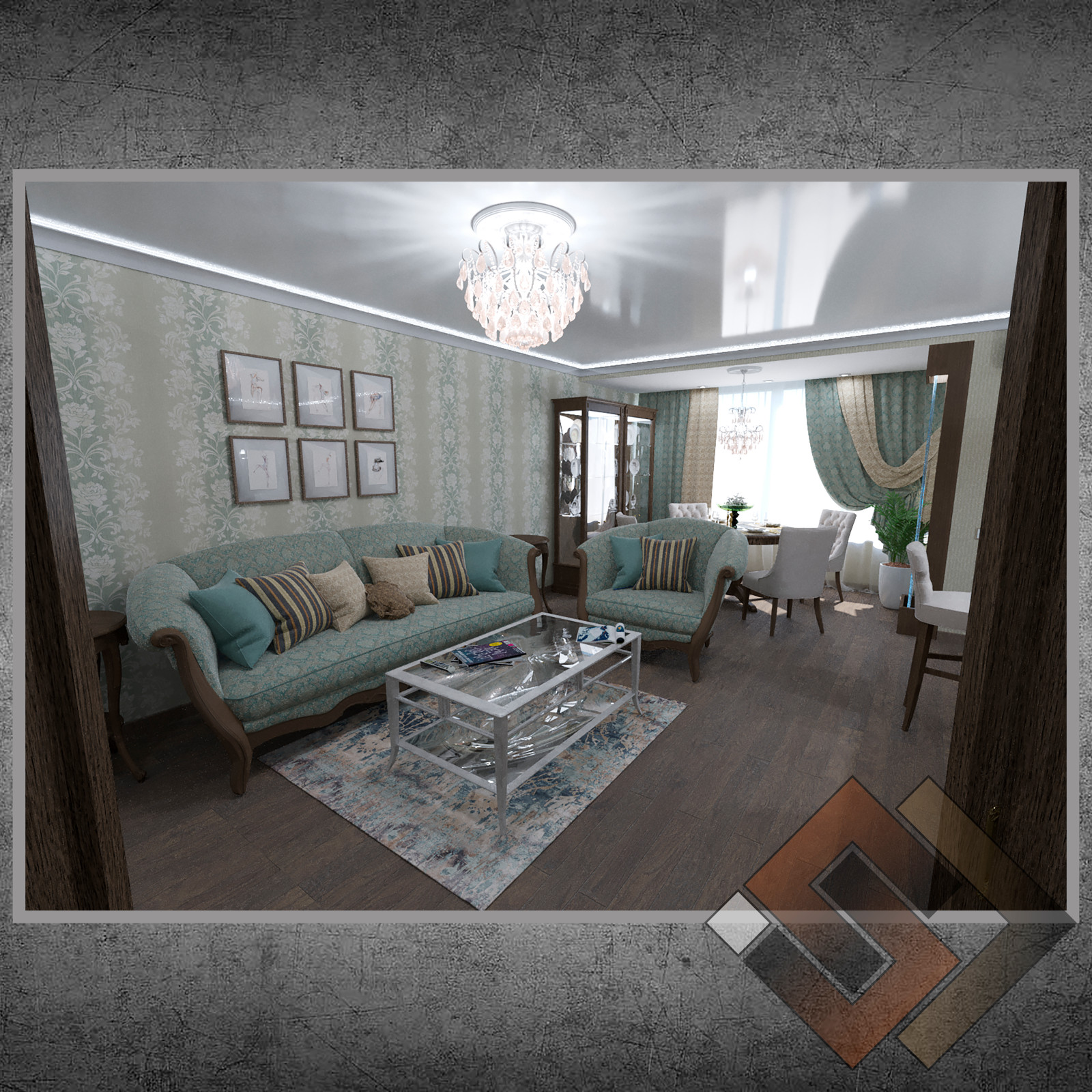 Обложка проекта: Классика в квартире с низкими потолками