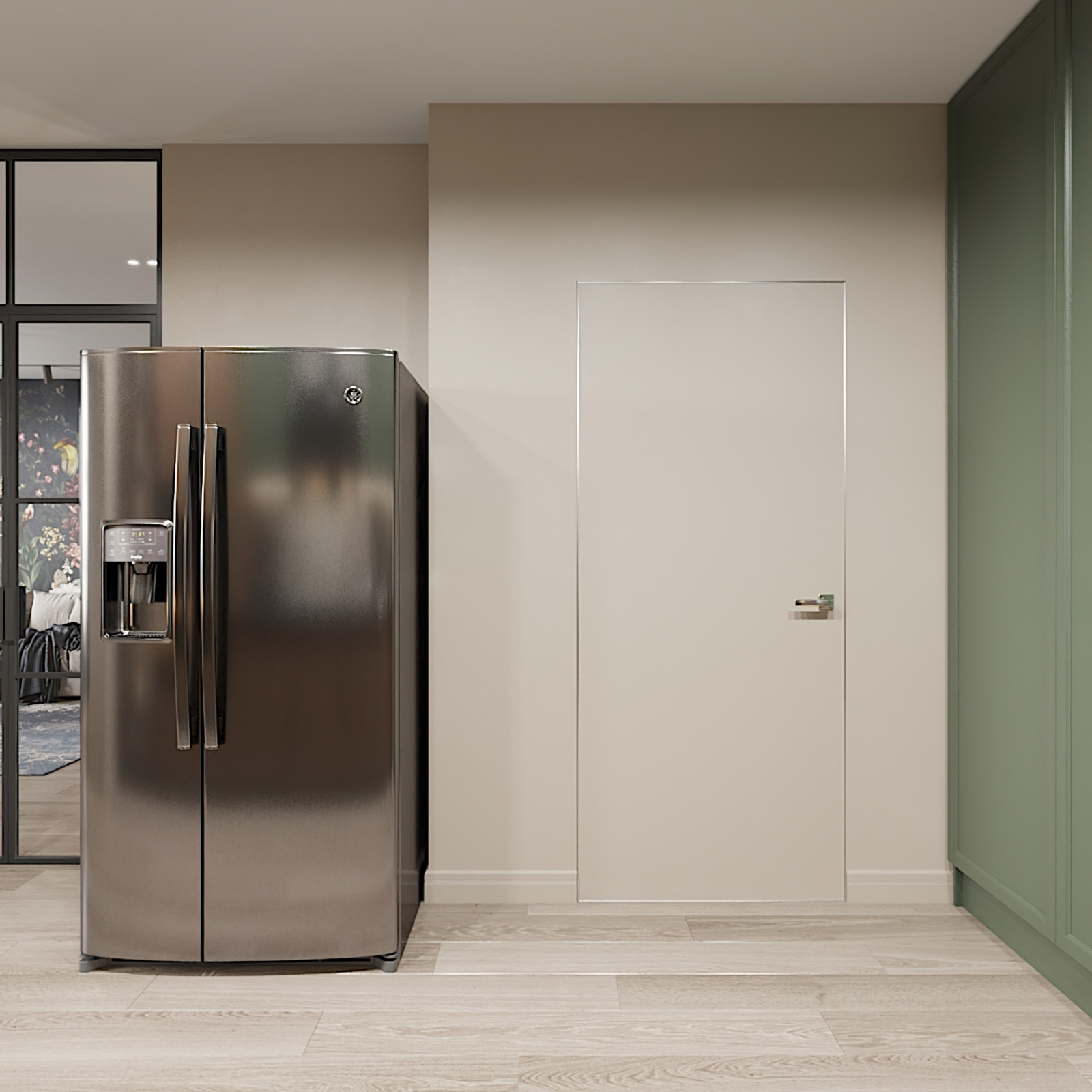 "КВАРТИРА В СИНЕ-ЗЕЛЁНЫХ ТОНАХ"