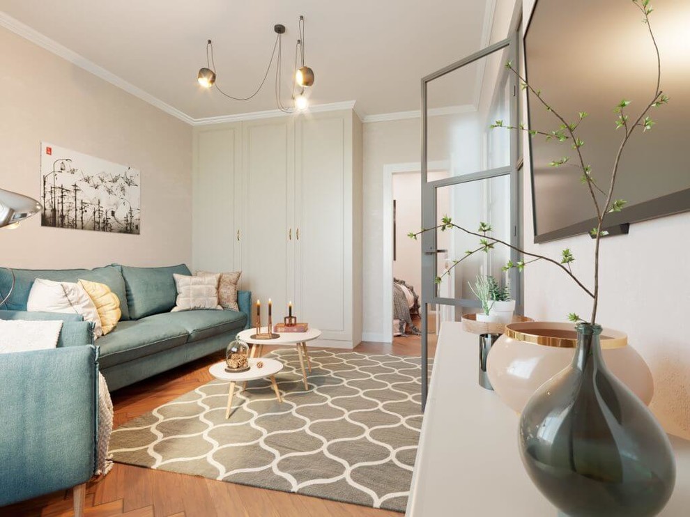 Апартаменты в центре Санкт-Петербурга 44 м².