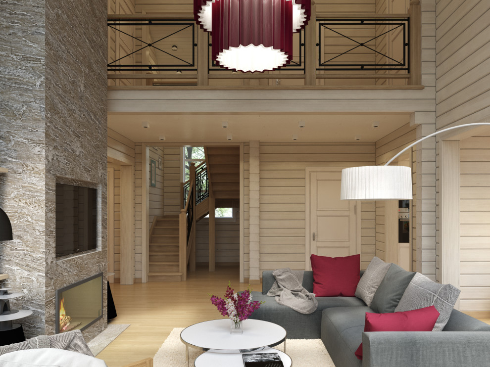 Загородный дом из клееного бруса