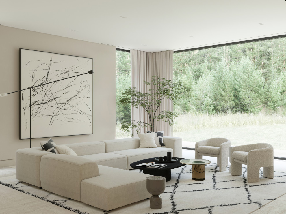 Дом с панорамными окнами.