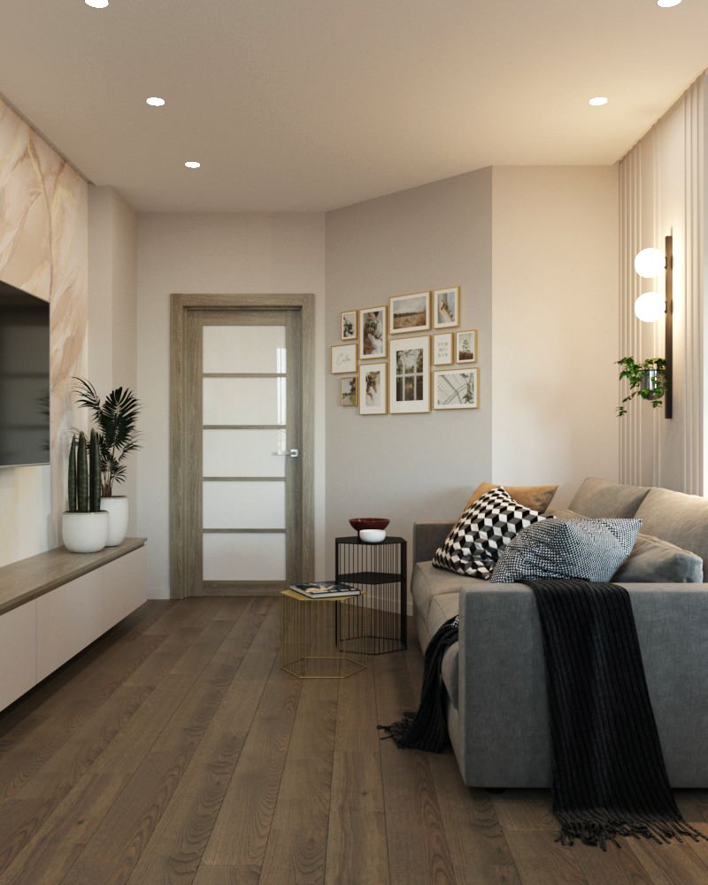 Яркая квартира 74 метра в ПетроглифПарке