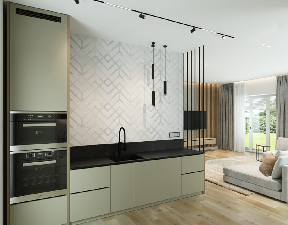 Загородный дом в одном уровне