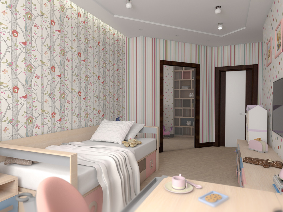 Детская для девочки и детская для мальчика. Визуализация.