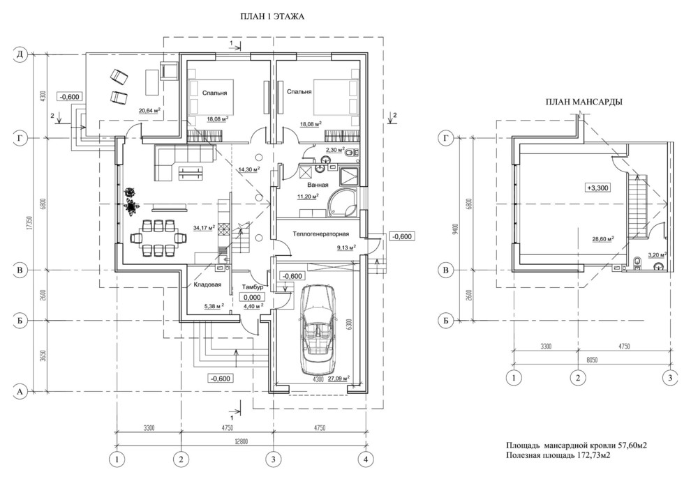 Обложка проекта: Индивидуальный жилой дом#1