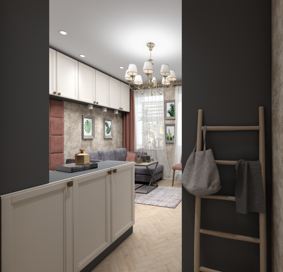 Дизайн-проект спальня-гостиная 15,5 кв.м.