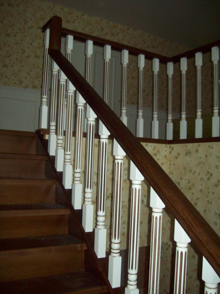 Лестница из массива ясень