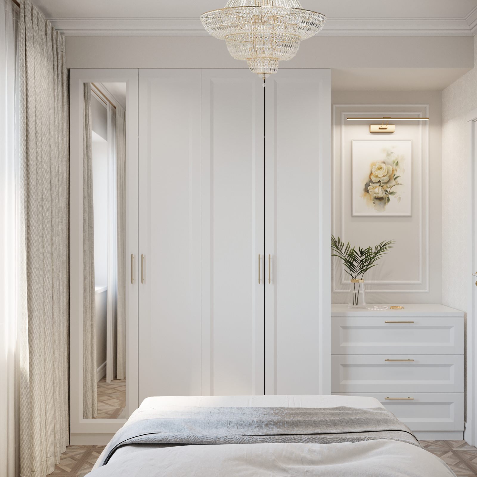 5. Calm classic. Спальная комната