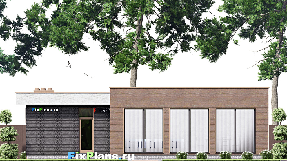 Проект одноэтажного дома 9х14м S110м2 F-14957