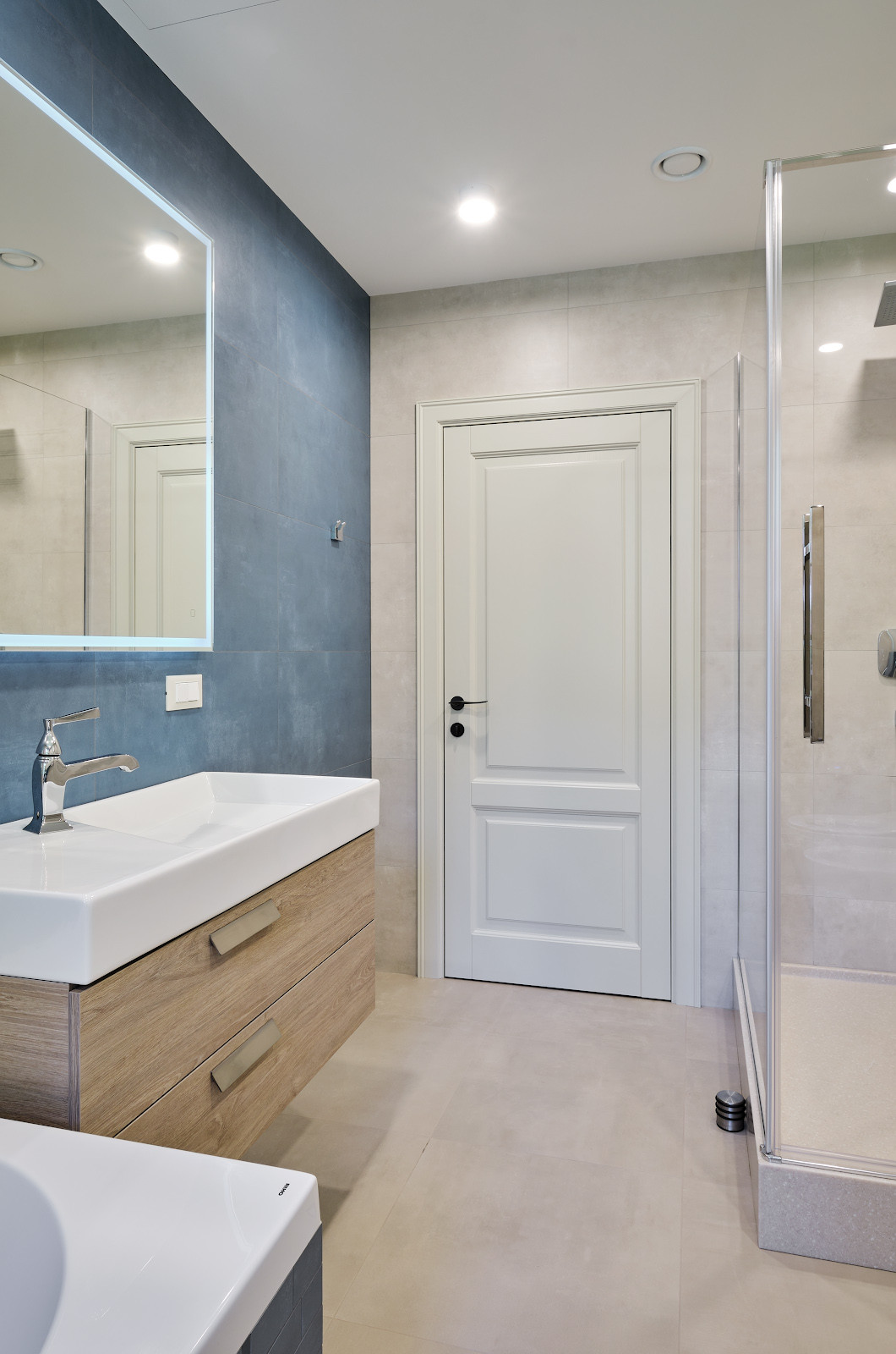 Кантри Ral 1013 в интерьере дома