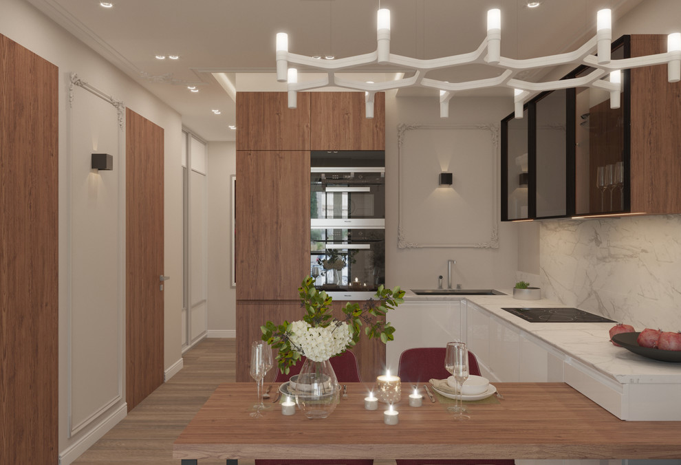 Нежный интерьер в красно-розовых тонах