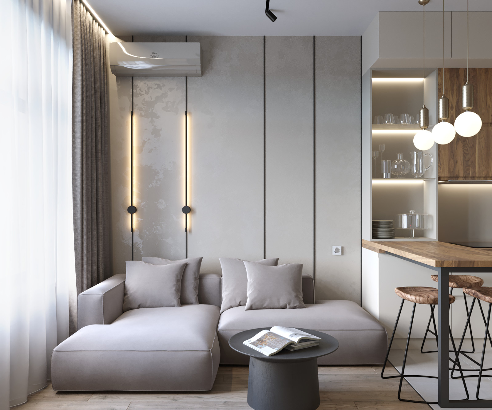 Проект квартиры в Москве 78 м2