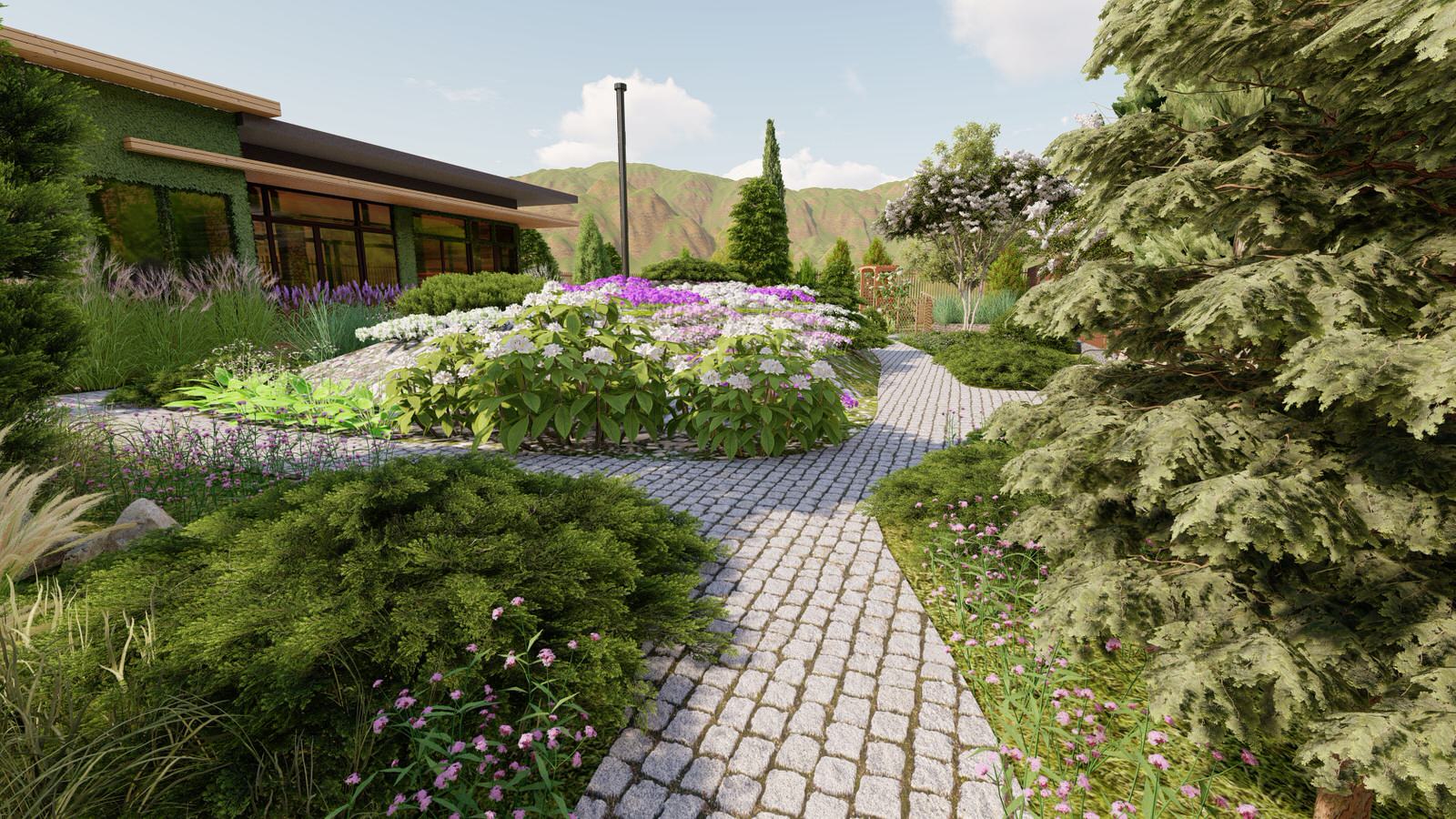 Каменистые устройства на участке 7 соток. "День/Ночь"