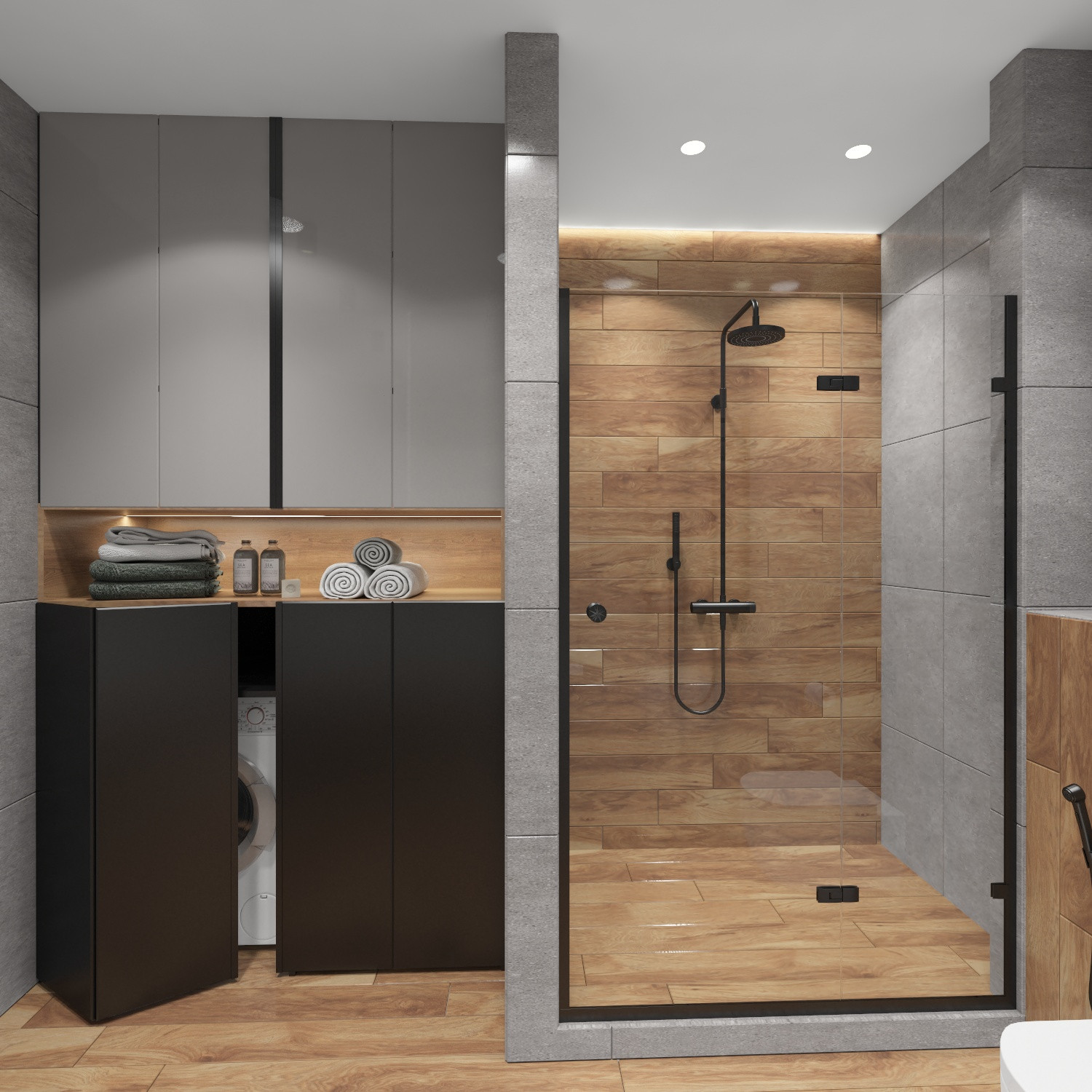 Санузел в загородном коттедже