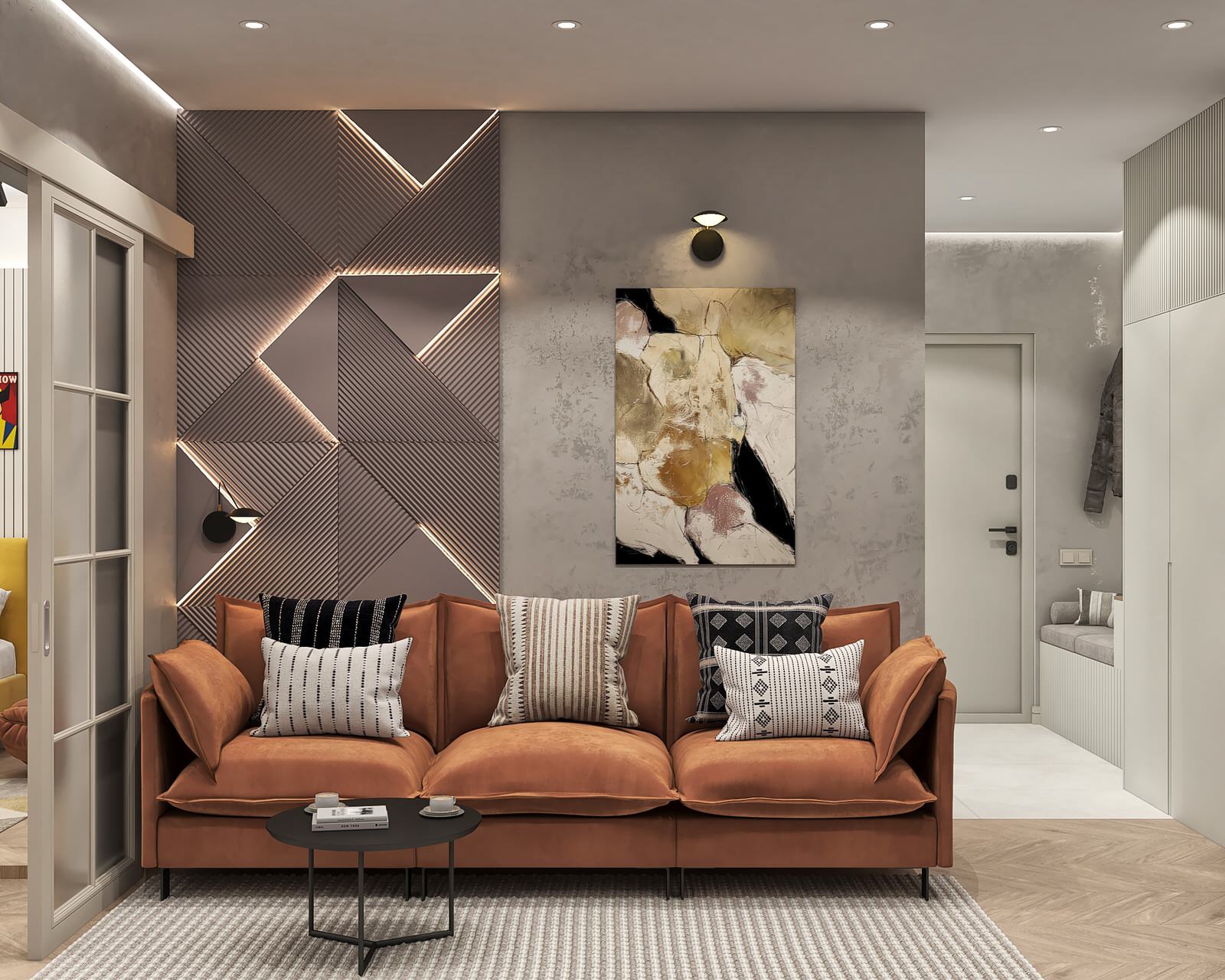 Яркая и спортивная квартира