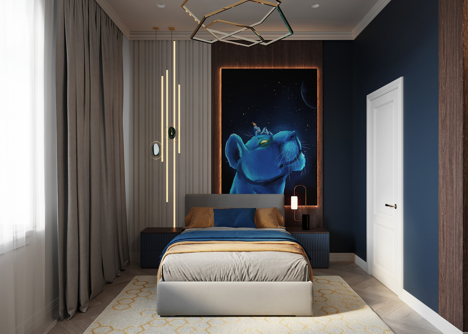 Обложка проекта: Детская с пантерой