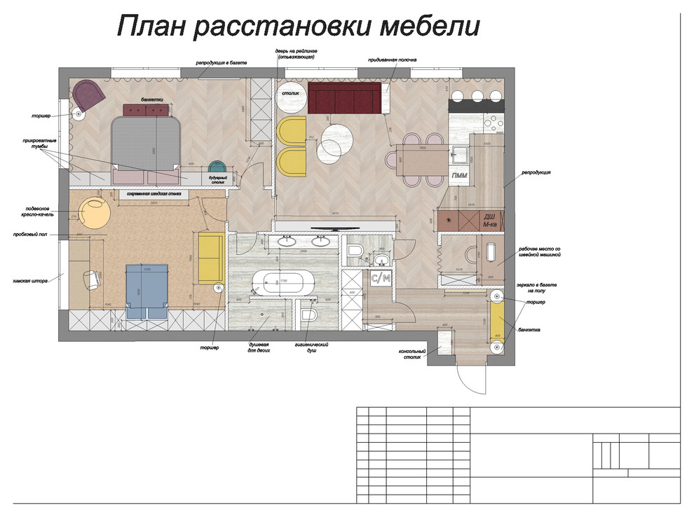 План расстановки мебели
