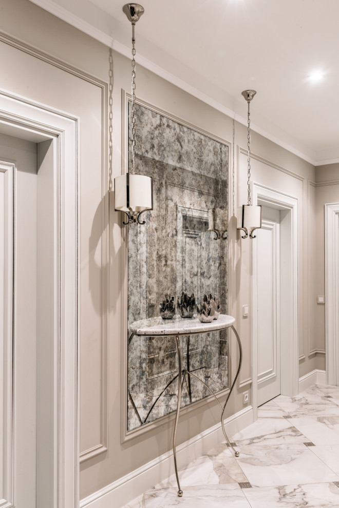 Гипсовая лепнина Аврора в проекте дизайфнера Маргариты Мельниковой