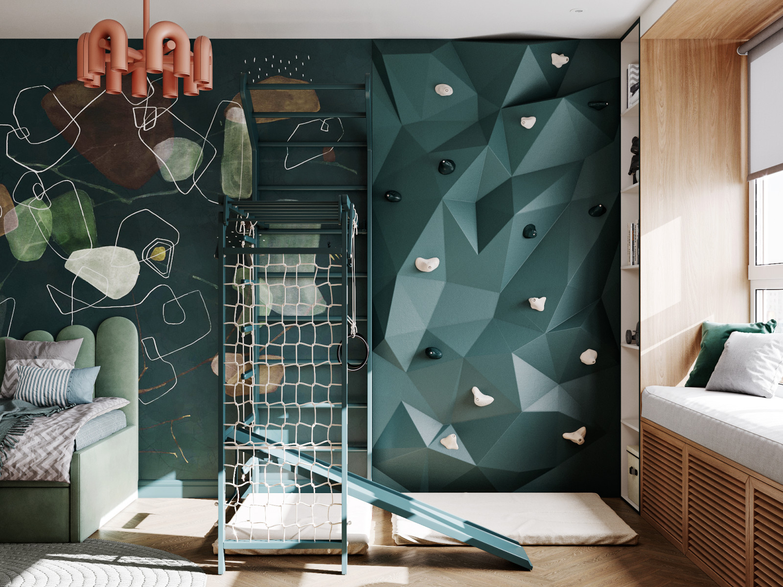 Детская с зоной для занятий спортом