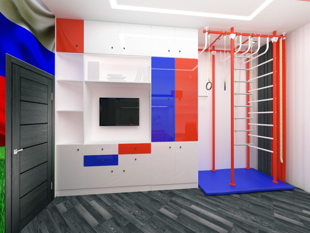 Обложка проекта: Детская комната мальчика с футбольной тематикой