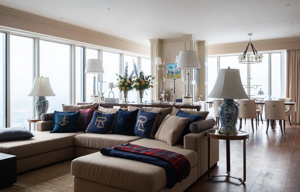 Дизайн интерьера апартаментов в ОКО, Москва-Сити (180 м2)