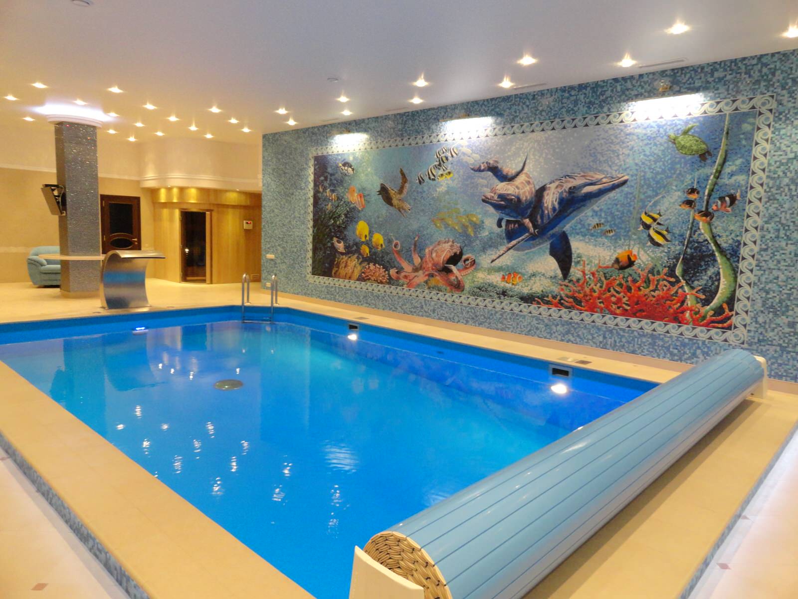 Дизайн интерьера частного бассейна