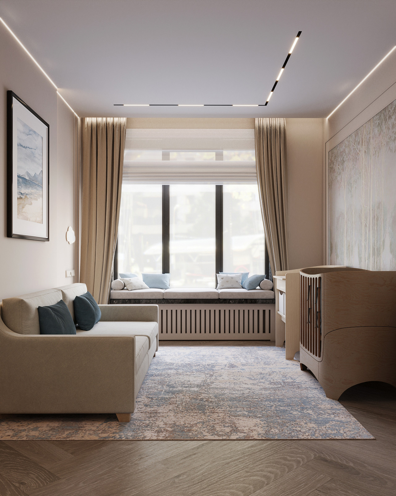 Современная семейная квартира 92 м² в ЖК бизнес-класса - Вест Гарден