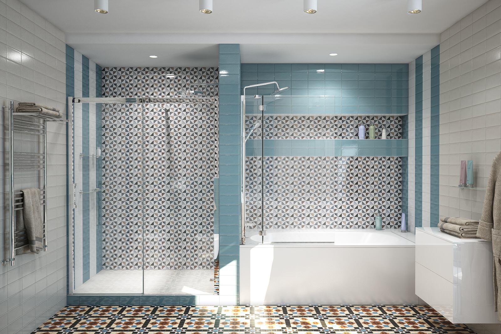 Дом для молодой пары.Ванная комната