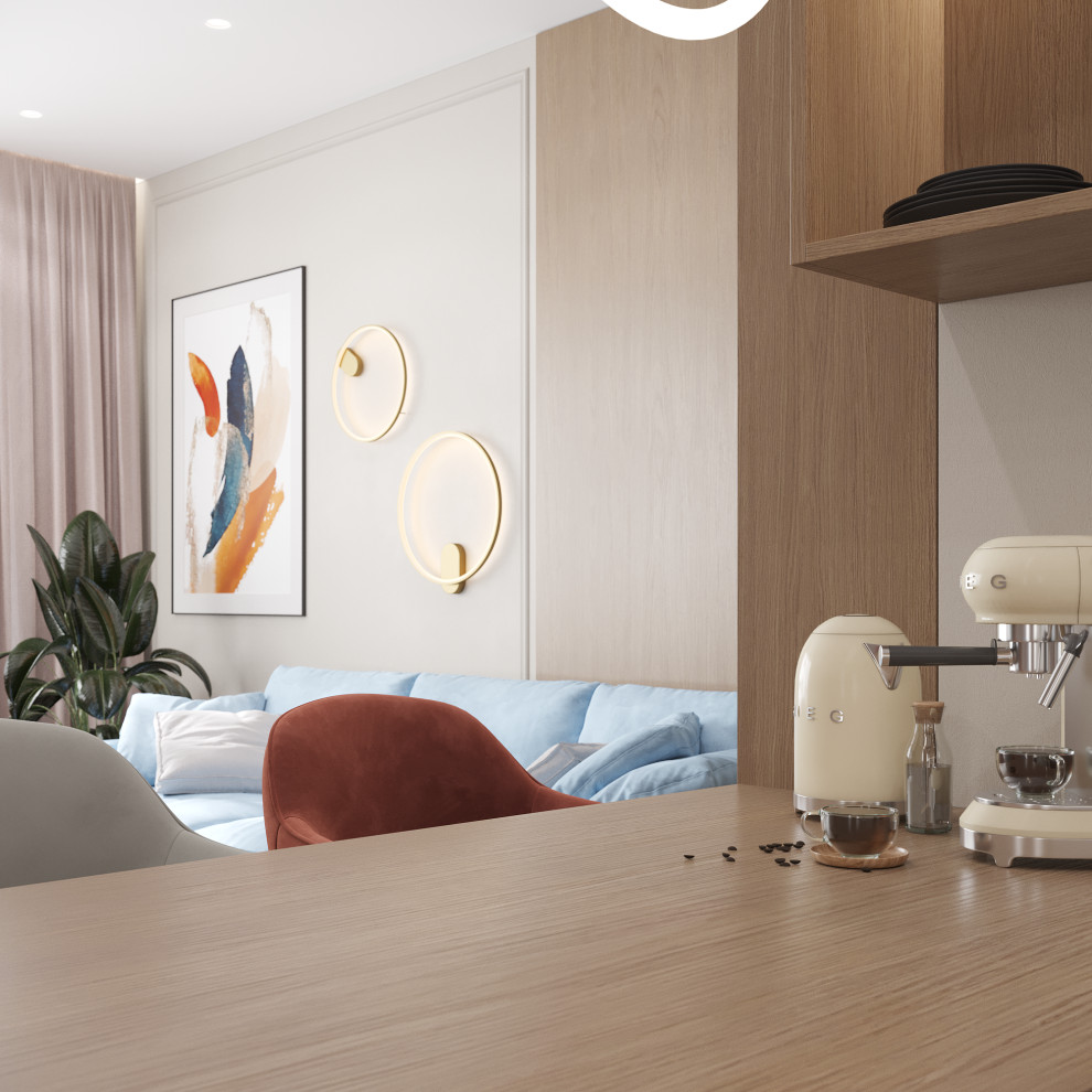 ЖК Крылья Кухня гостиная