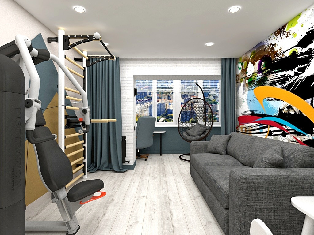 Атмосферный дизайн квартиры в самом сердце города 125 кв.м.