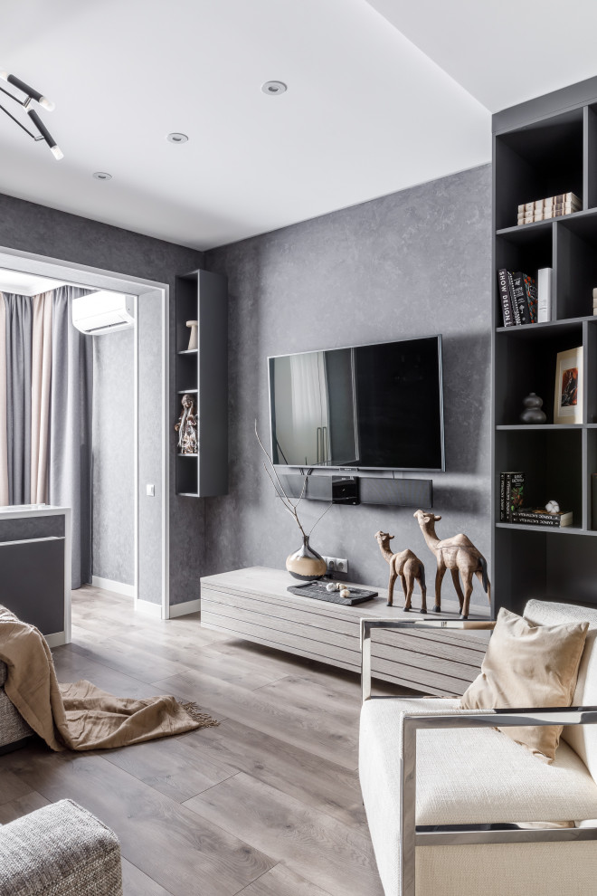 4-х комнатная квартира с черно-белой геометрией