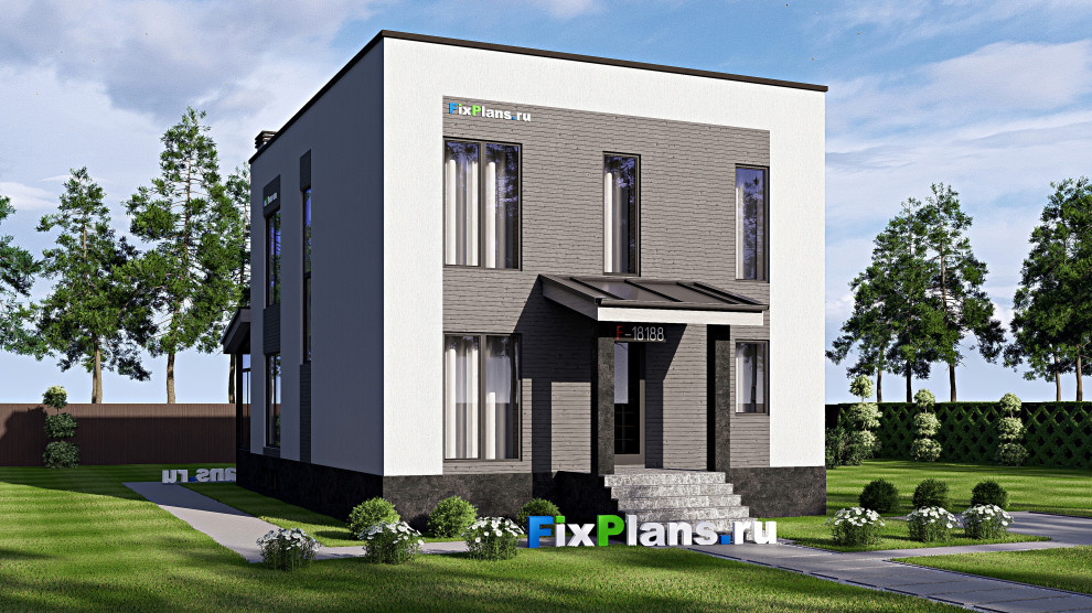 Проект двухэтажного дома 16х9 м S216м2 F-18188