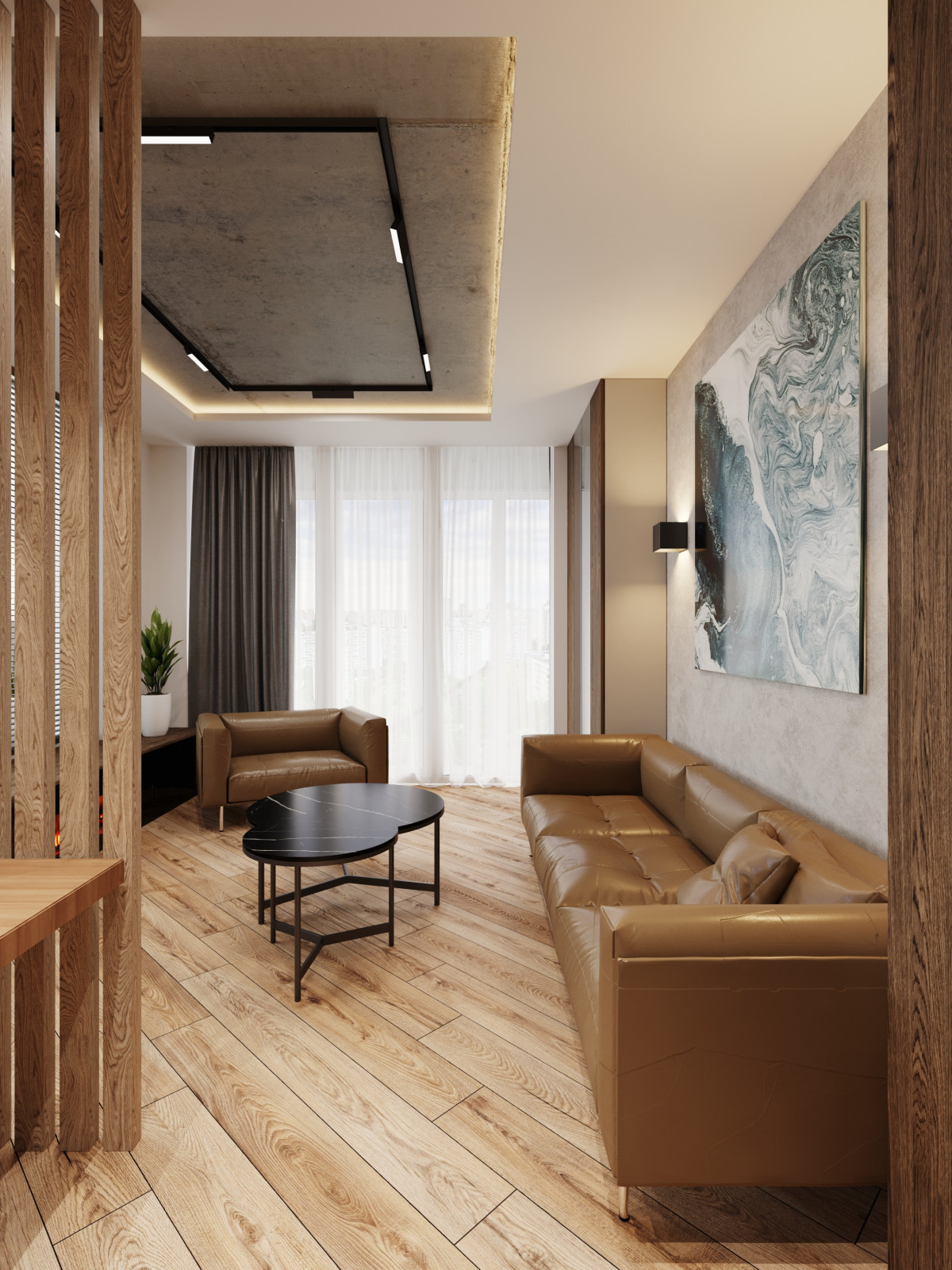 Двухуровневая квартира с террасой