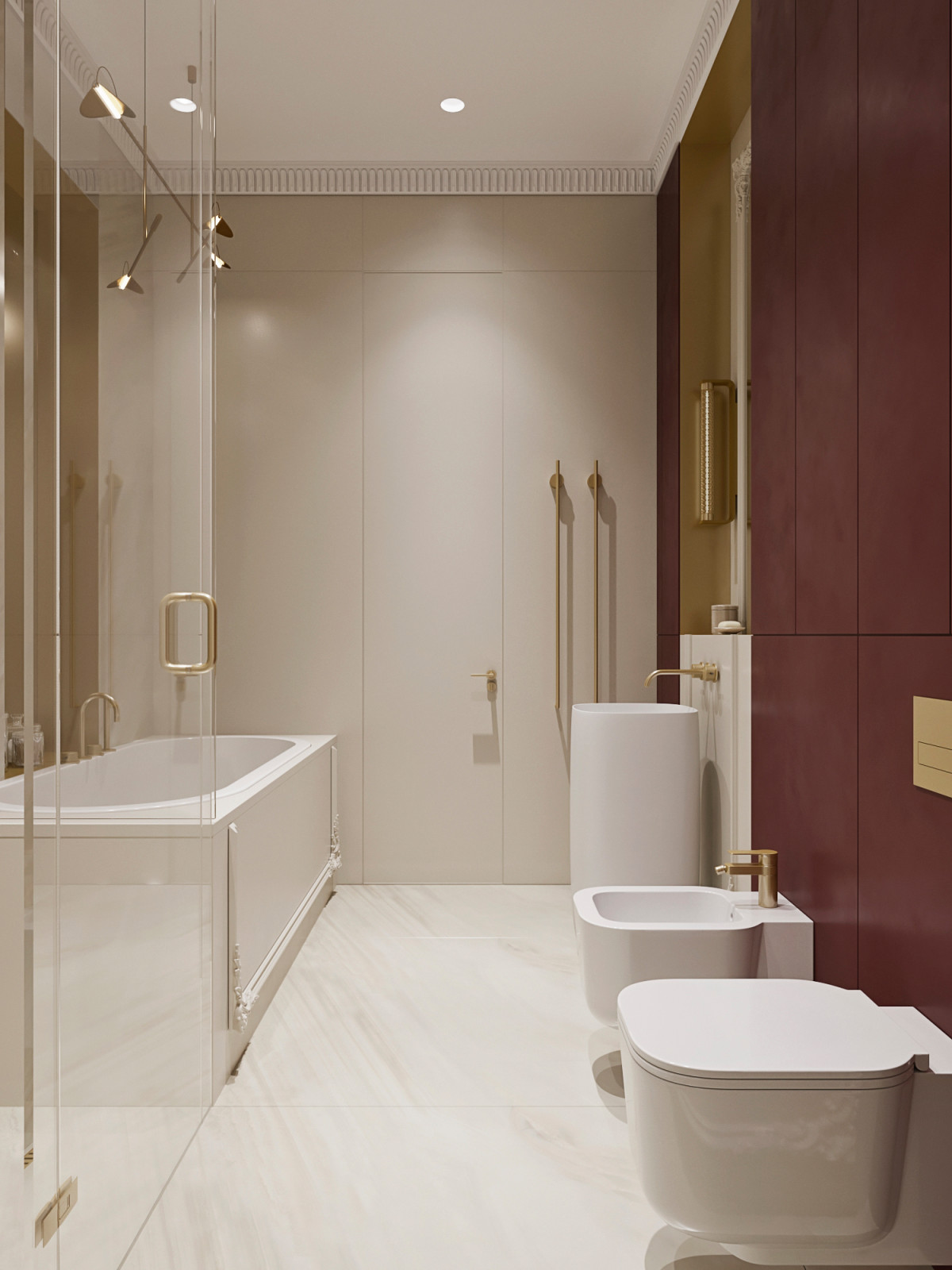 проект интерьера квартиры 150м2 Колков С.С., Камнев М.В. 2020г.