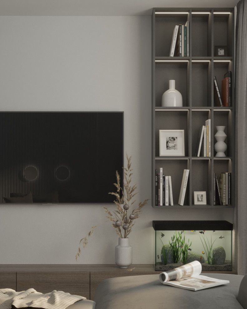 ТВ зона в гостиной