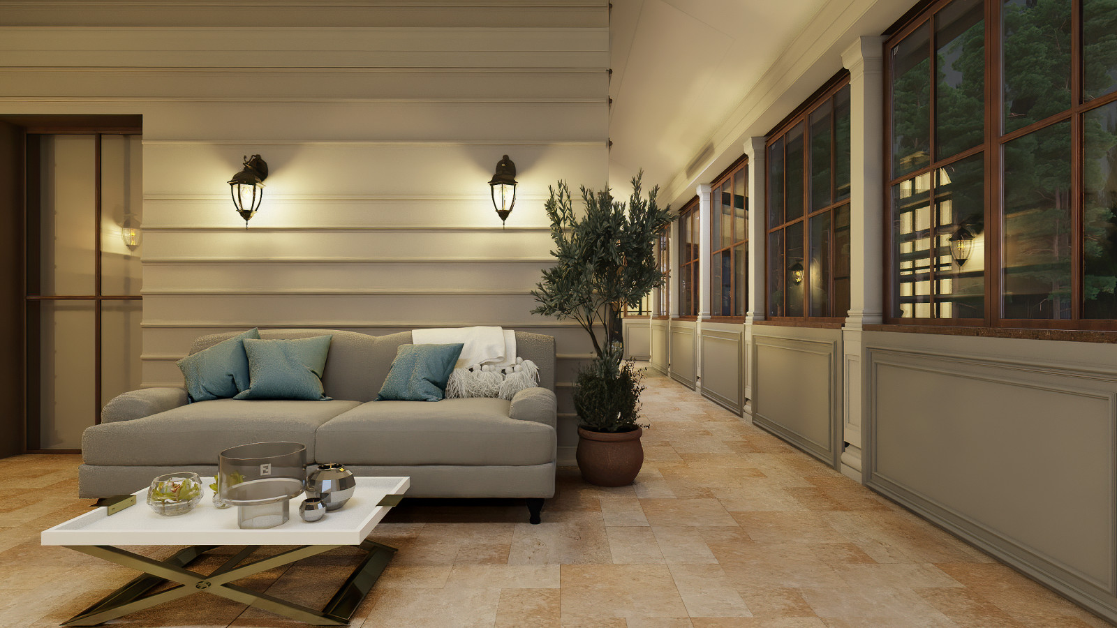 Зимний сад интерьер.Трувиль