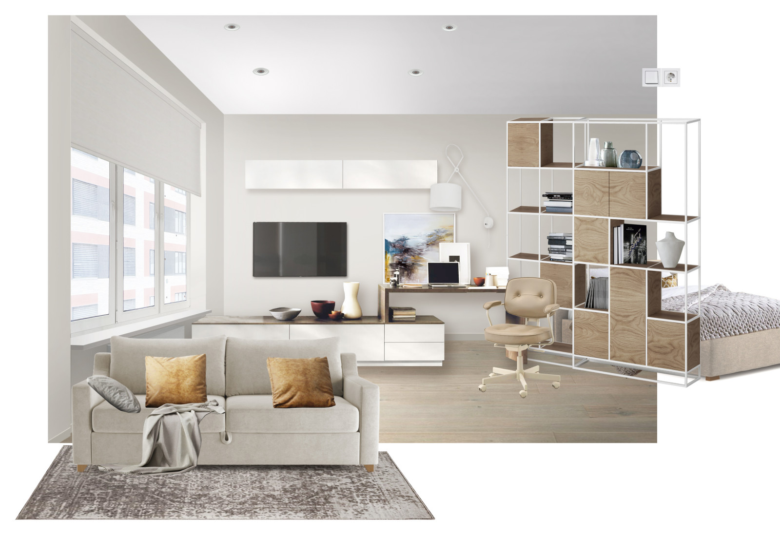 Обложка проекта: ЖК Level Амурская, Москва, 38 кв.м.