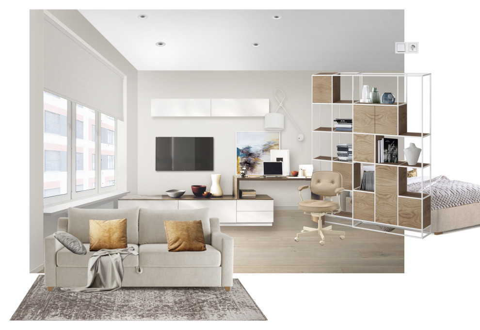 Обложка проекта: ЖК Level Амурская, Москва, 38 кв.м.