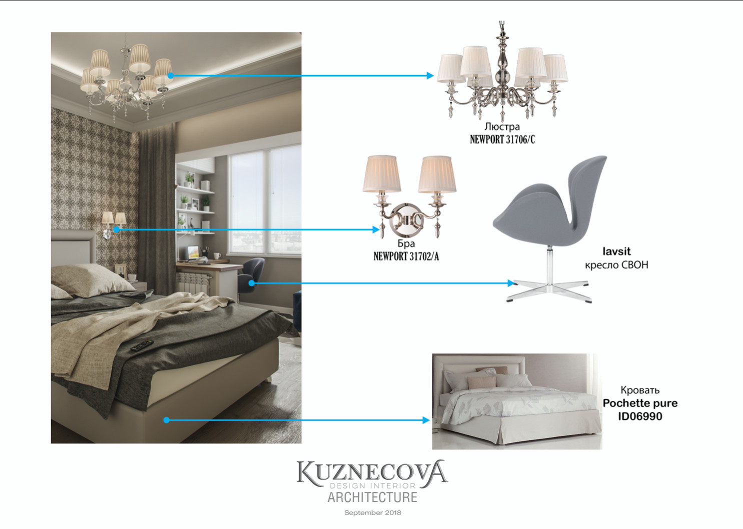 Дизайн проект квартиры 84 кв.м.