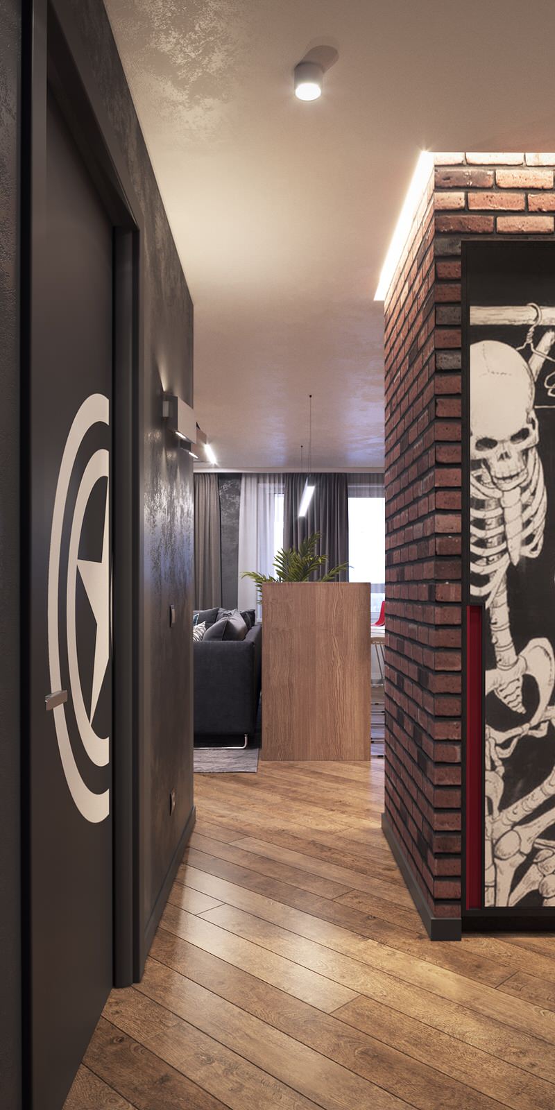 Дизайн проект 2-х комнатной  квартиры