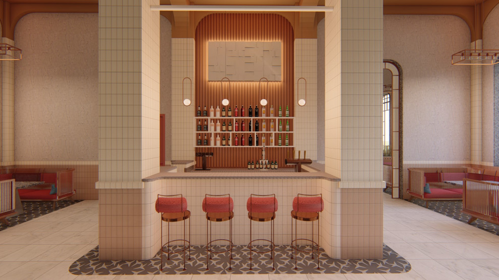 Проект ресторана в стиле ar deco