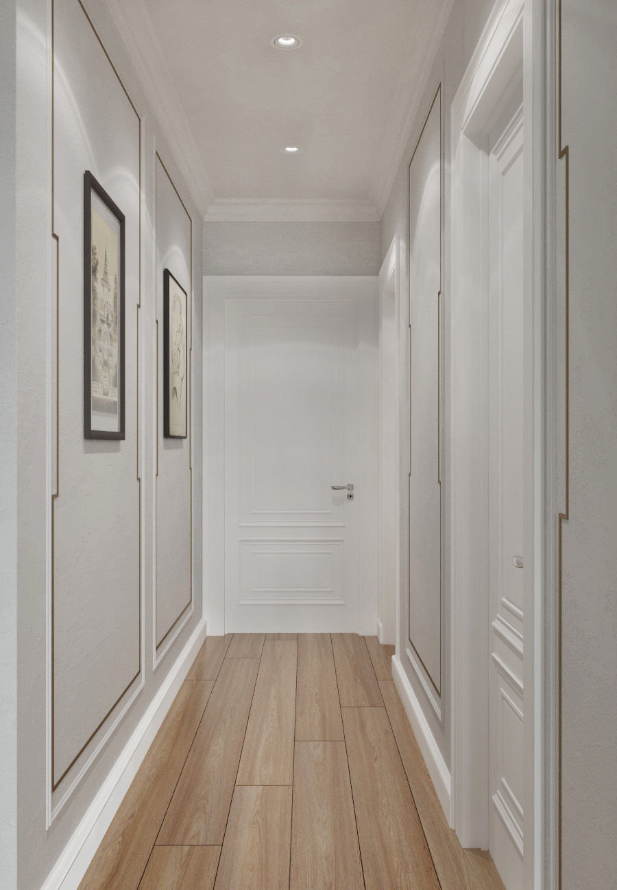 Дизайн-проект двухкомнатной квартиры в сдержанных тонах