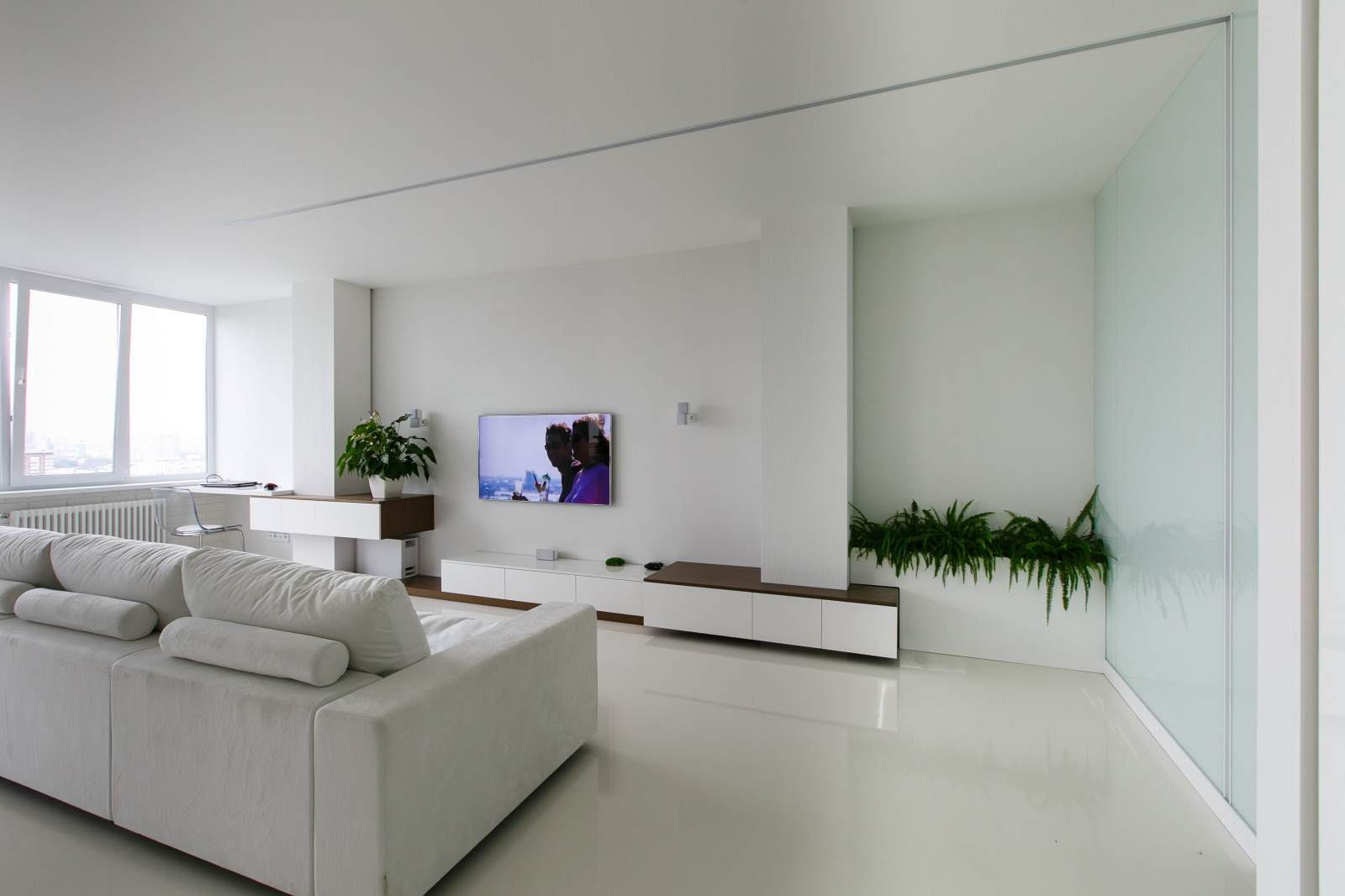 Белый интерьер