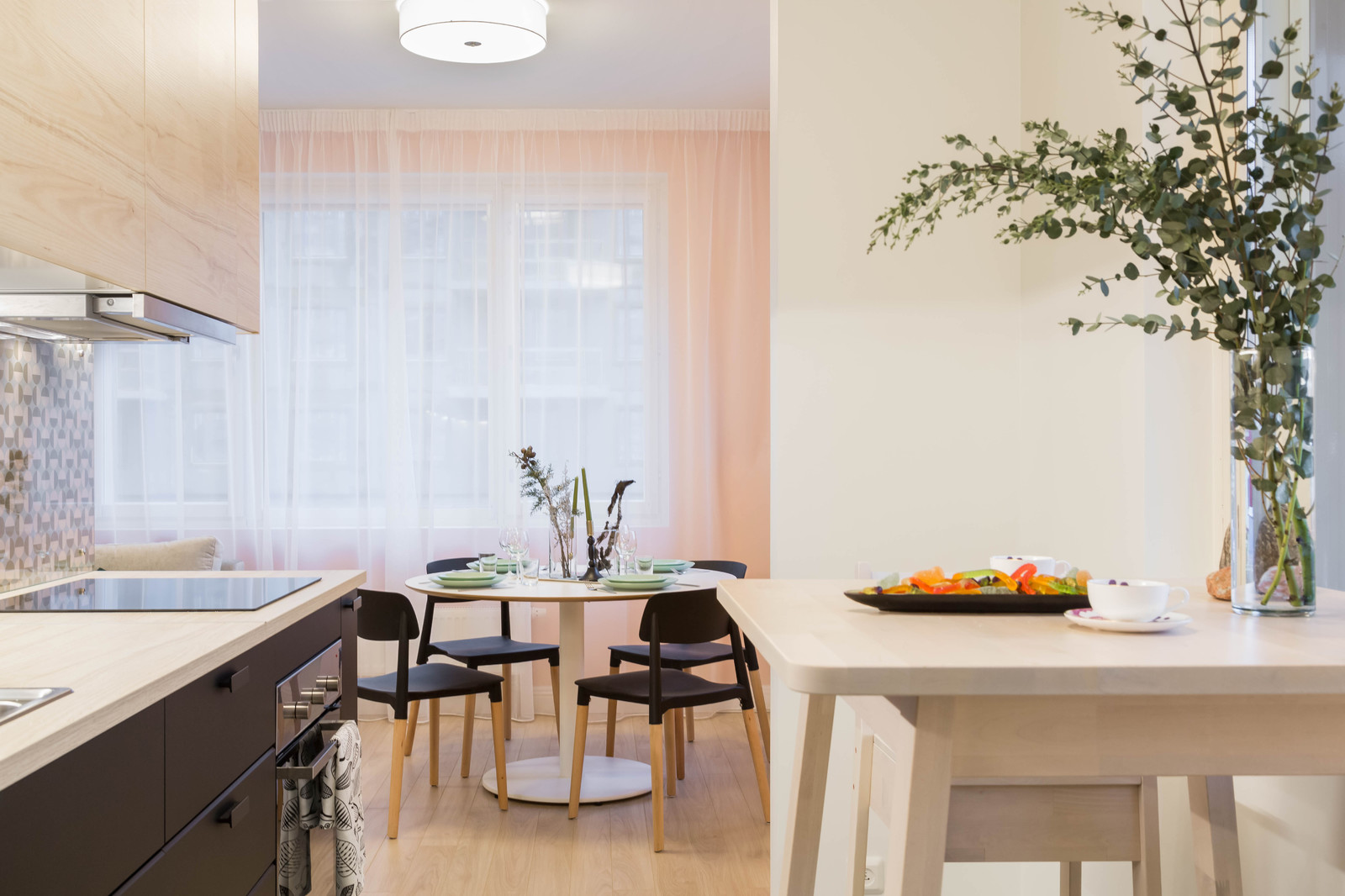 Зефирно-розовый скандинавский